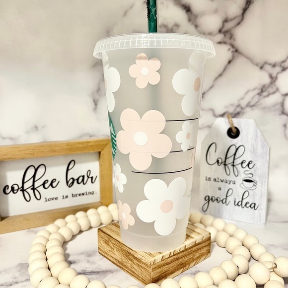 🌷Tulip Retro Daisy Starbucks Cup🌷 - Picture 3 of 4
